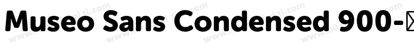 Museo Sans Condensed 900字体转换